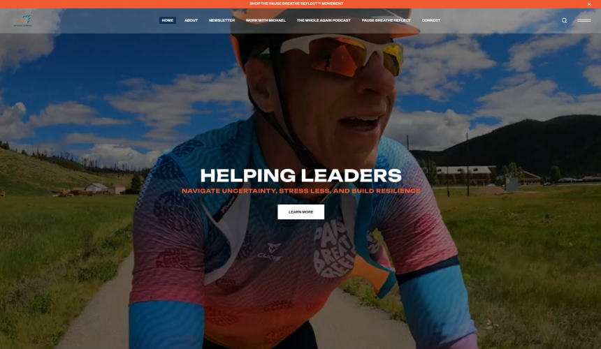 Michael Obrien Personal website screenshot 2