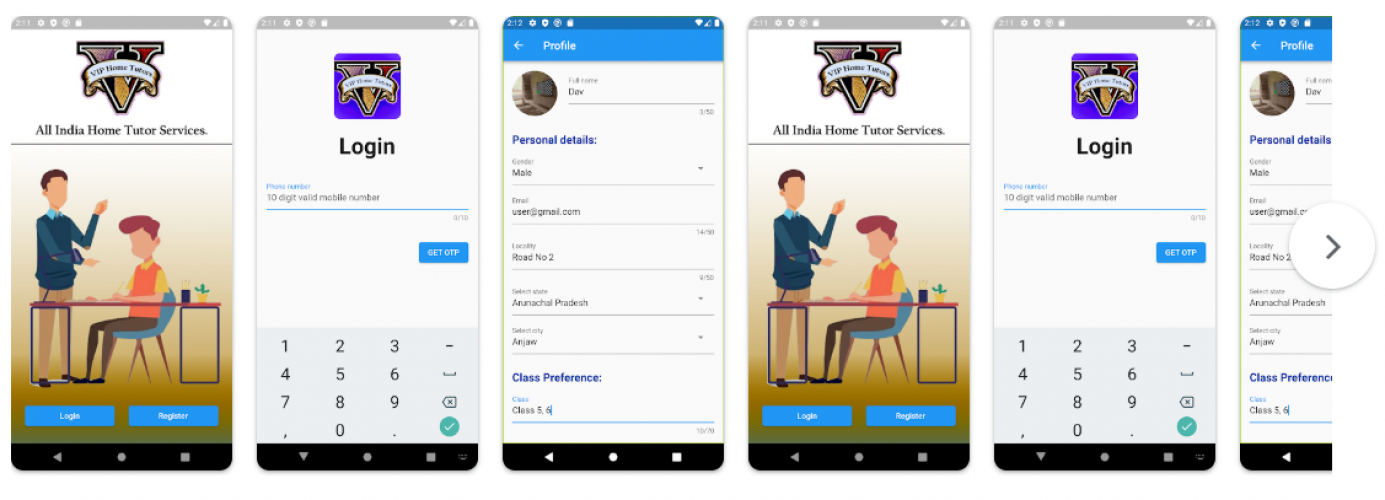 VIP Home Tutors screenshot 1