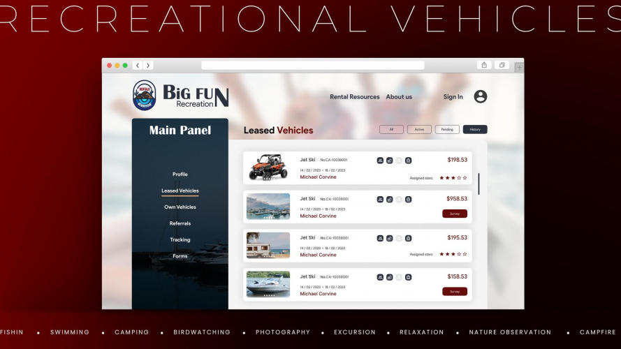 Big Fun Outdoor Recreational Toys Rental screenshot 1