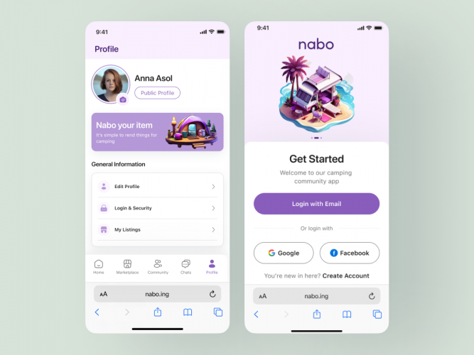 UI/UX Mobile App Design for a Camping Community App  screenshot 4