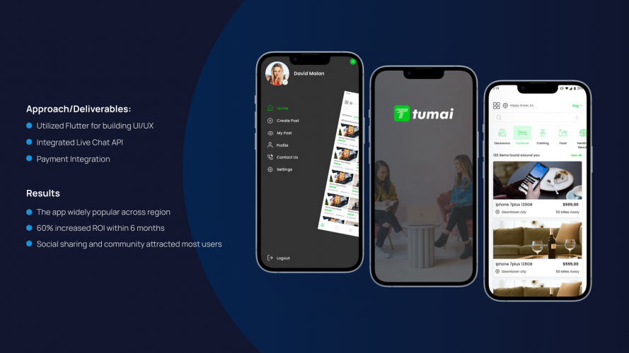 Tumai - Mobile commerce app screenshot 1