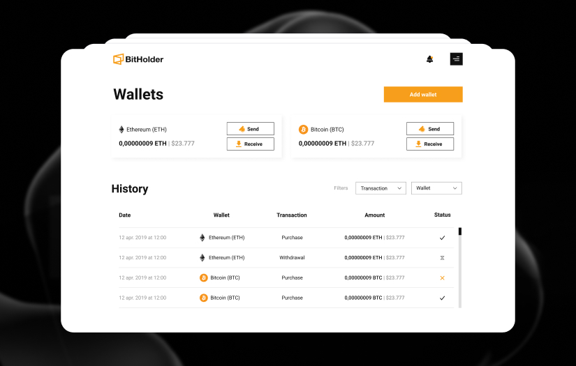 BitHolder screenshot 1