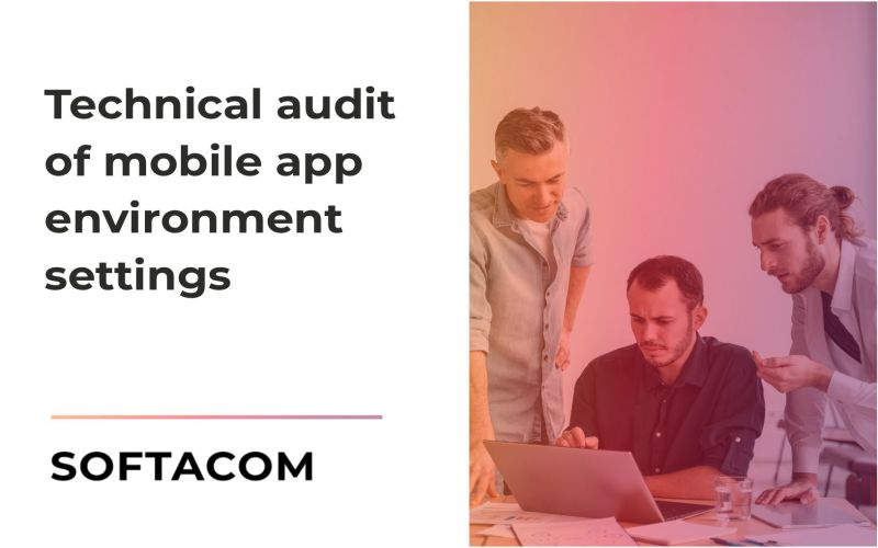 Technical audit of mobile application environment settings screenshot 1