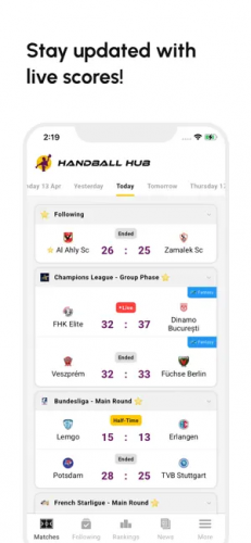 Handball Hub screenshot 1
