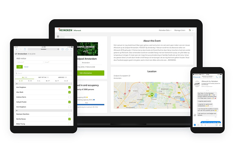 HEINEKEN Afterwork - Chatbot & Event Management Automation screenshot 1