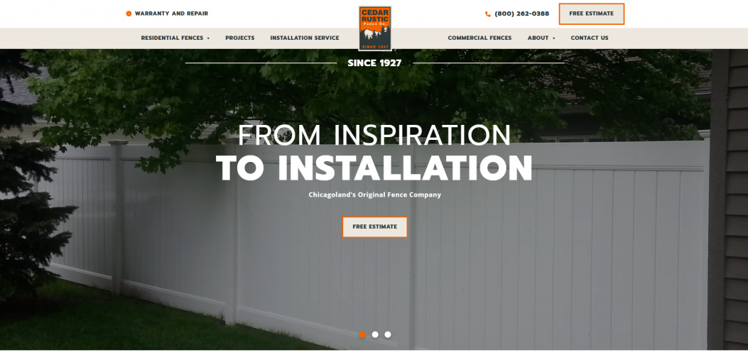 Cedar Rustic Fence screenshot 1