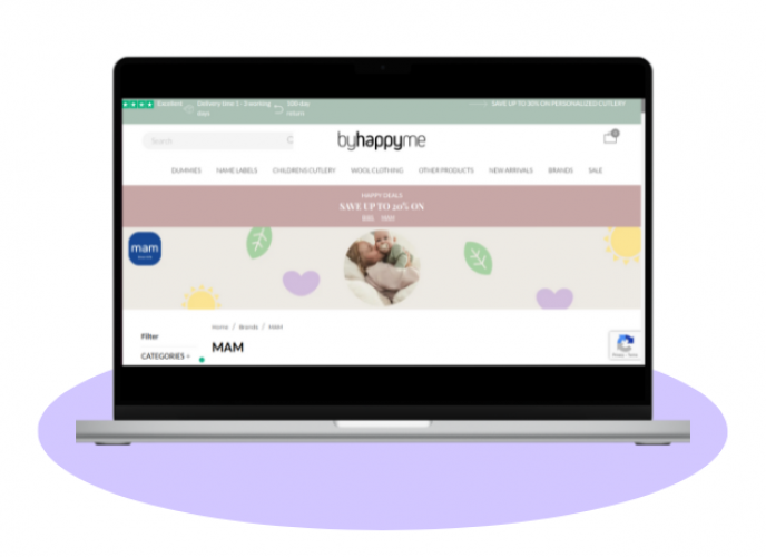 ByHappyMe Website Development screenshot 1