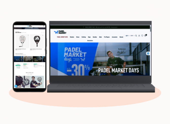 Padel Market Website Development screenshot 1