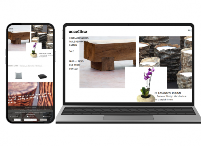 Uccellino- MultiLingual e-commerce store development screenshot 1