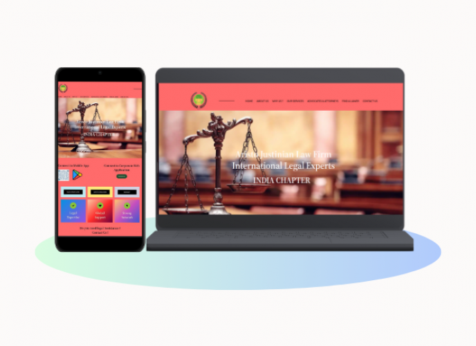 Aristo Justinian Law Firm – Website Development screenshot 1