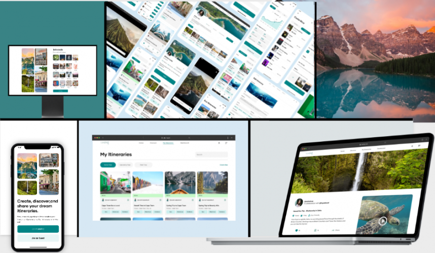 Building a Clickable Prototype for a Travel Planning App screenshot 1