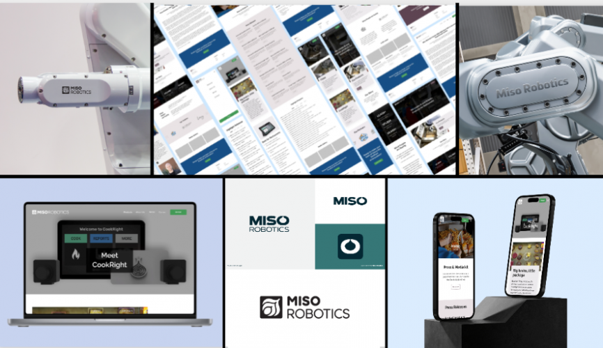 Brand Identity and Website Redesign for a Robotics Company screenshot 1