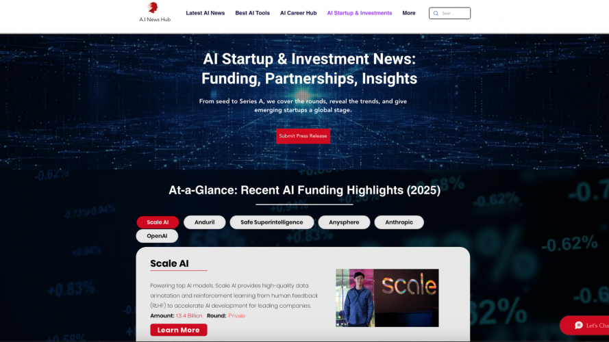 AI News Hub – Global AI Media & Insights Platform screenshot 1