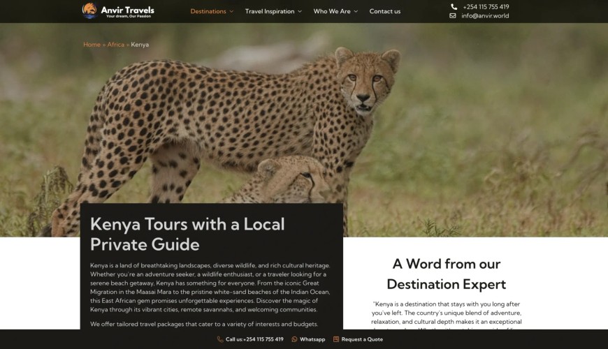 Anvir Travels Web Development screenshot 2