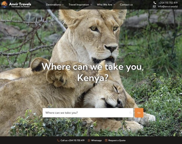 Anvir Travels Web Development screenshot 1