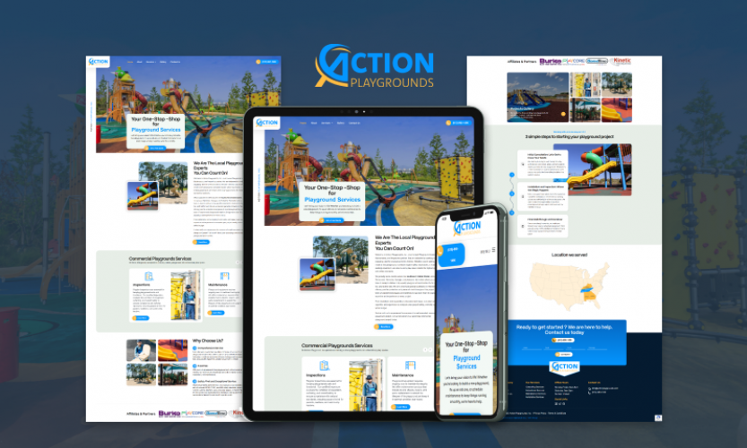 Children’s Playground Website – Design & Development Services screenshot 1
