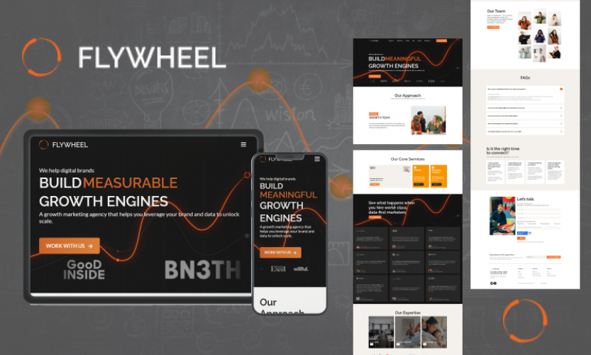 Modern WordPress Website for a Digital Agency screenshot 1