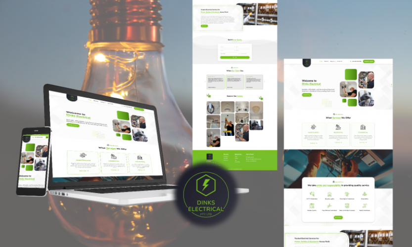 WordPress Website for Electrical Services – Residential & Commercial screenshot 1