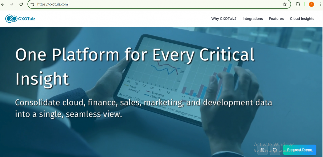 CXOTulz – Unified Business Insights Platform  screenshot 1