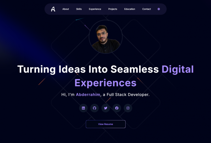 Abderrahim Troudi – Portfolio Website screenshot 3