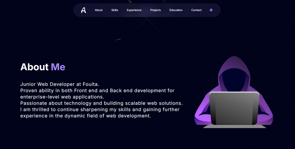 Abderrahim Troudi – Portfolio Website screenshot 4