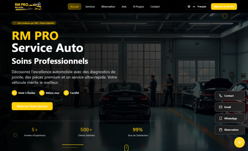 RM Pro Auto – Modern Auto Service Website screenshot 5