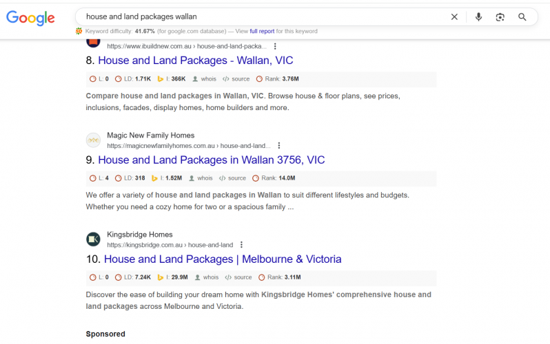 Website Redevelopment and SEO Optimization of Melbourne Home Builder screenshot 1