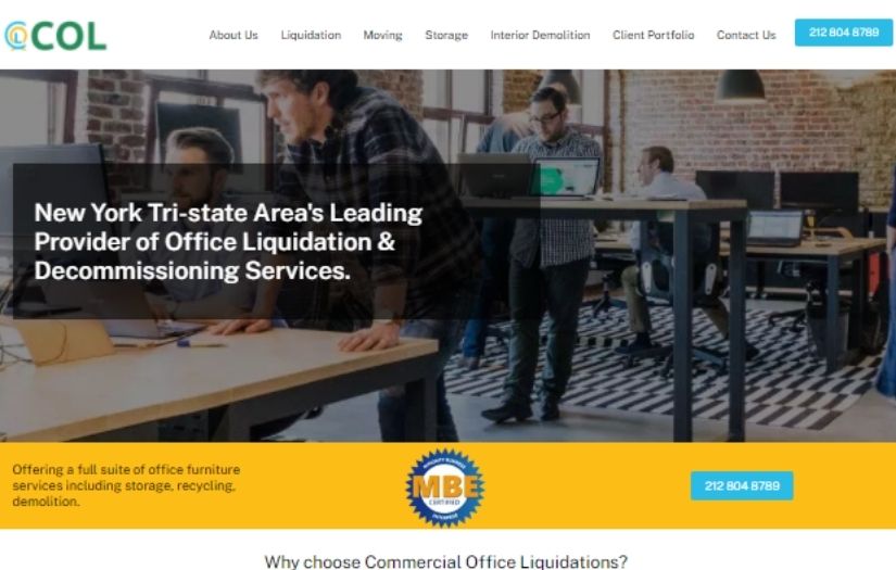 Web infrastructure Revamp for New York FF&E Brand screenshot 1