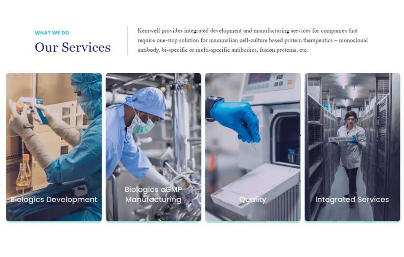 Web Development for Asia's Largest Biologics CDMO screenshot 1