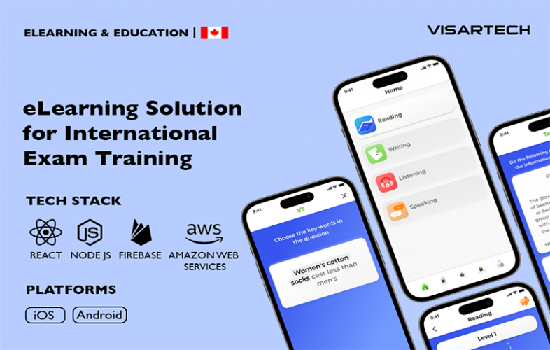 eLearning Solution for International Exam Training screenshot 1