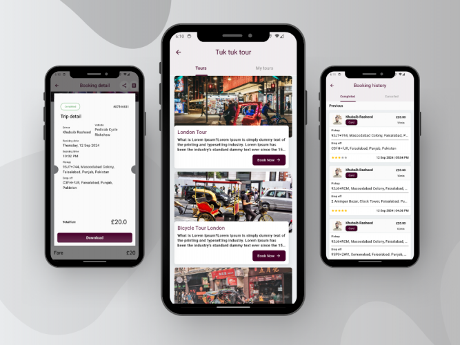 Pedicab London – Ride Booking Platform screenshot 2