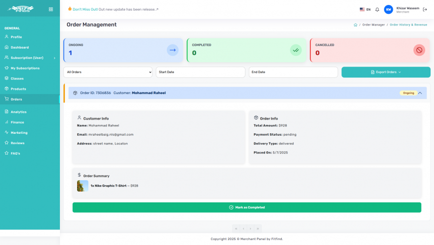 FitFinds – Fitness Booking & Marketplace Platform screenshot 1