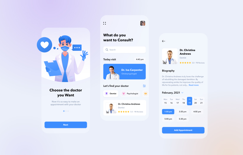 Healthcare Mobile App screenshot 1