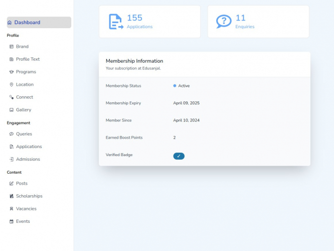 Learning Management System (LMS) screenshot 1