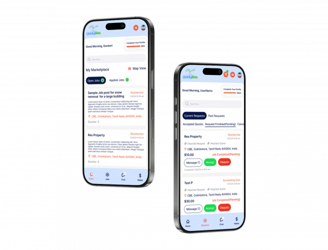 QuickyBids: Streamlined Bid Management Platform for Clients and Service Providers screenshot 2