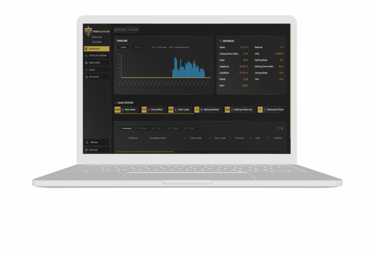 Trackleads: Comprehensive Lead & Revenue Analysis Platform screenshot 2