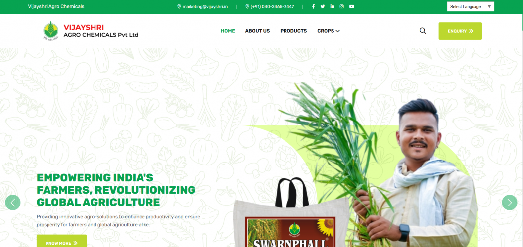 Digital Marketing For A Agro Chemical Firm screenshot 1