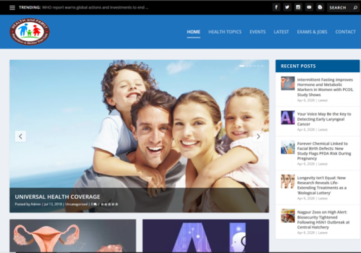 Wordpress health blog site retainer screenshot 1