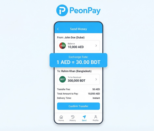 PeonPay - Comprehensive Mobile App for Sending Remittance  screenshot 2