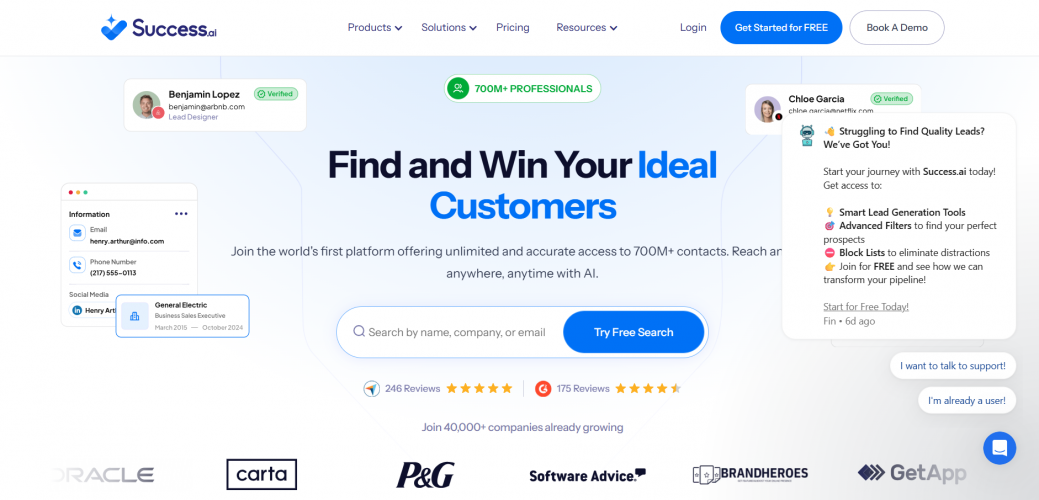 Success.ai screenshot 2