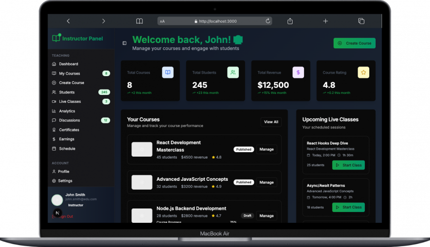 Bright LMS screenshot 1