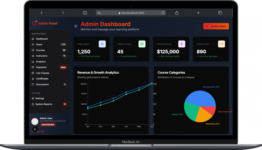 Bright LMS screenshot 2