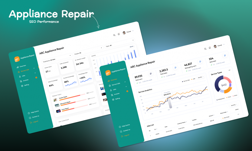 Appliance Repair Website Development screenshot 2