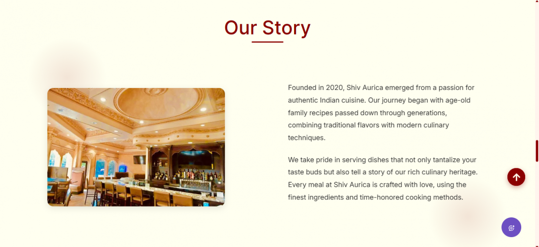 Restaurant MERN Stack Website screenshot 1
