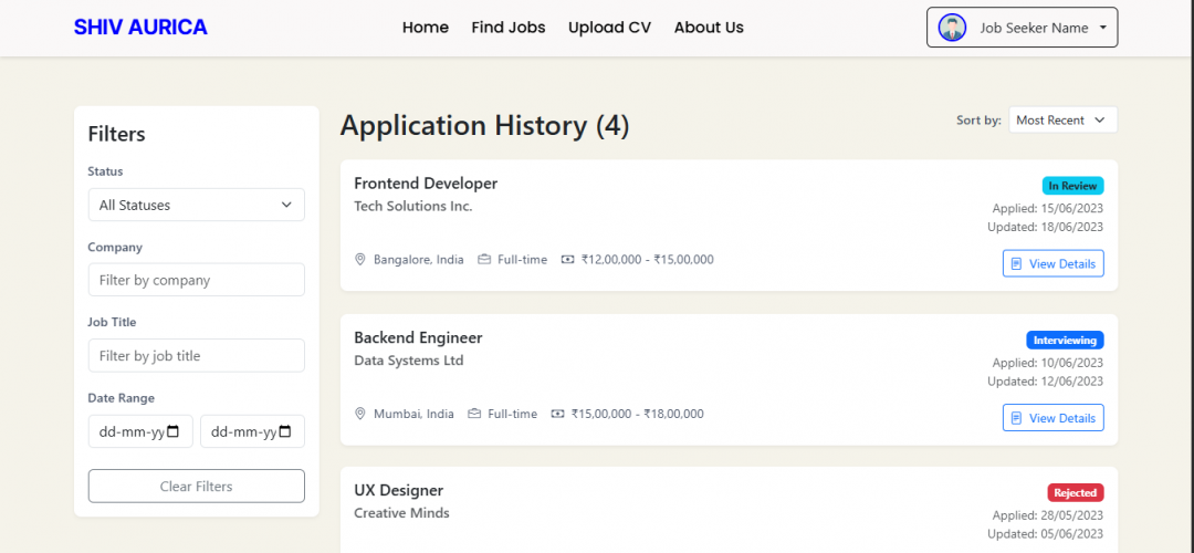 Job Portal – Full-Stack Recruitment Platform screenshot 2