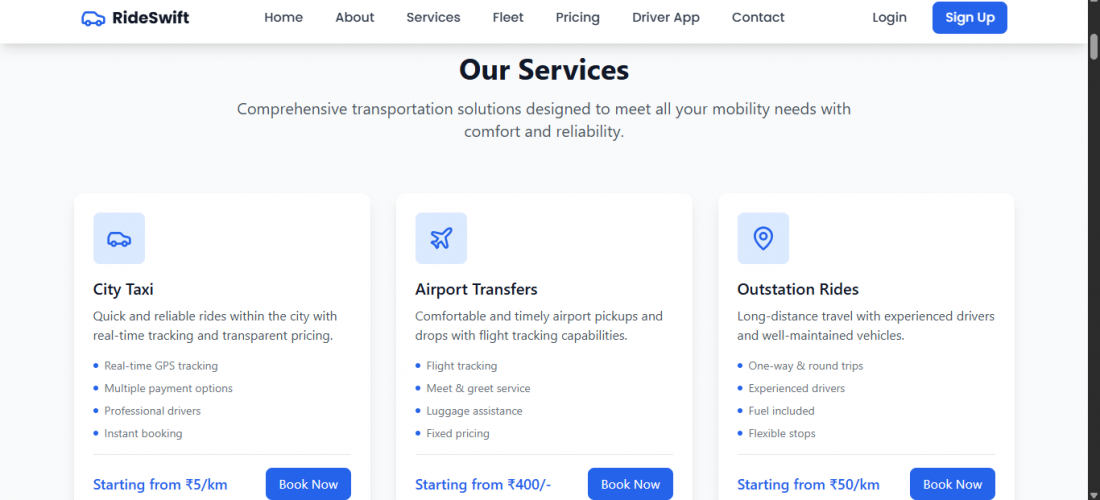 Ride Swift Smart City Cab Solution screenshot 2