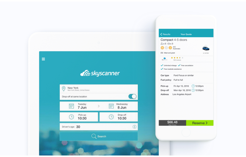 Skyscanner Car Rentals screenshot 2