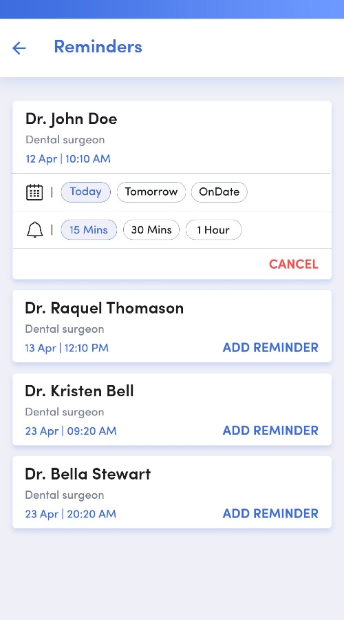 Doctor's Appointment App screenshot 2
