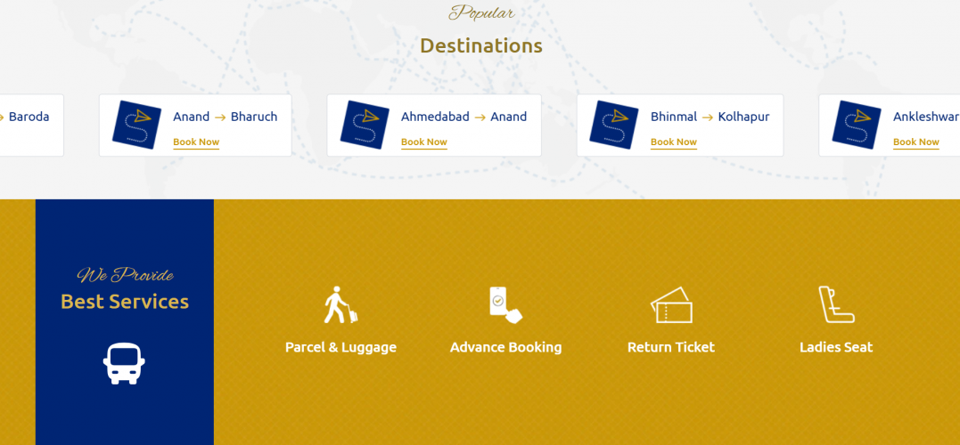 Chamunda Bus : Website Platform  screenshot 3