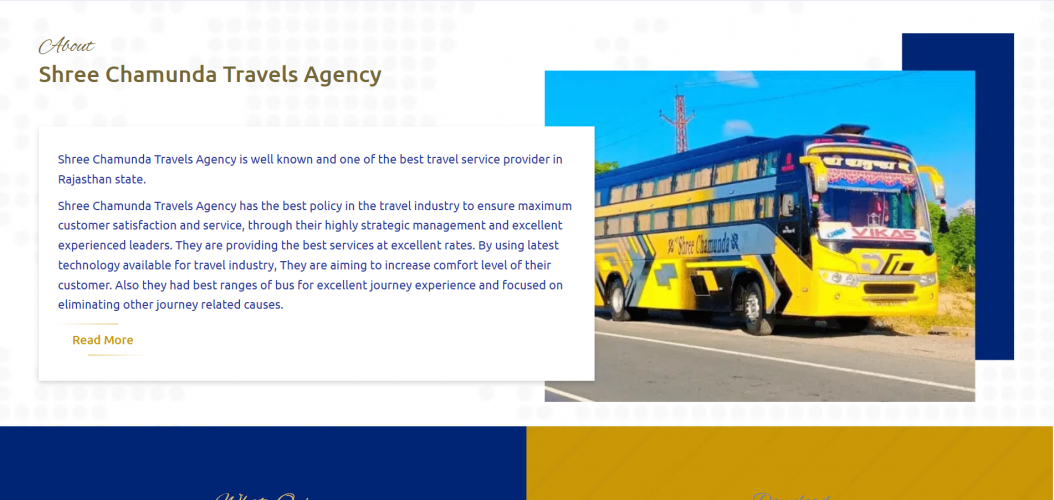 Chamunda Bus : Website Platform  screenshot 5